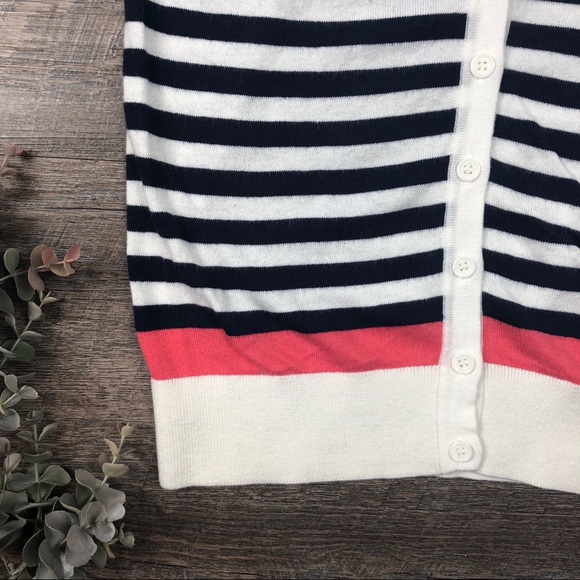 LOFT ANN TAYLOR Striped Cardigan Sweater - Picture 4 of 6